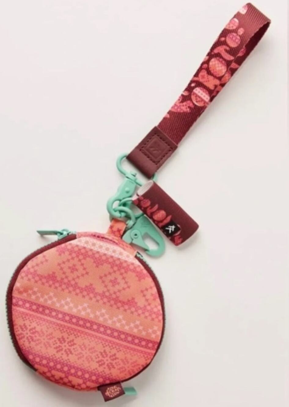 NWT Free People x Thread Sidekick Wallet& Lip balm Holder | Pink/Orange